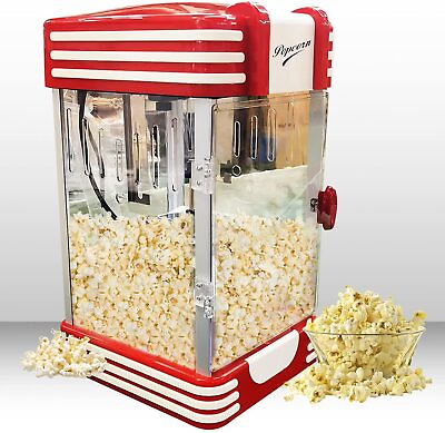 Commercial Popcorn Machine Also used in Home Party Movie Theater Style 8 oz.