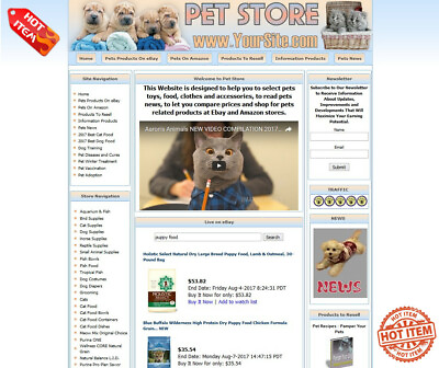 AMAZON STORE Complete Ready Made Pet Affiliate Website