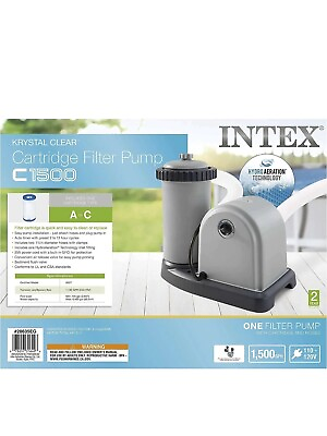 Intex 28635EG 1500 GPH Easy Set Above Ground Swimming Pool Pump Filter System
