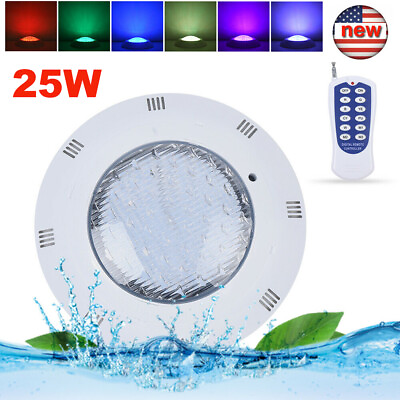 #ad Multicolor Pool Light High Brightness 2000lm AC12V 25W with RF Remote Controller