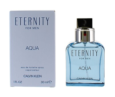 #ad Eternity Aqua by Calvin Klein 1 oz EDT Cologne for Men New In Box