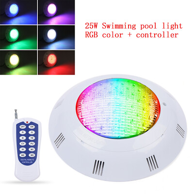 12V Underwater Swimming Pool Lights RGB LED Submersible Pond Fountain Lights 54W