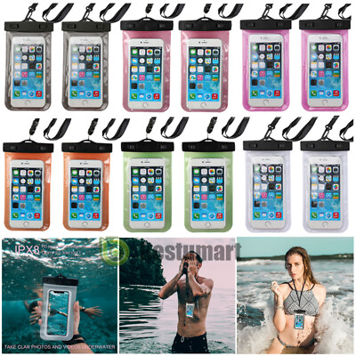 4 Packs Swimming Underwater Pouch Bag Pack Waterproof Dry Case for Smart Phone