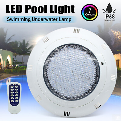 #ad 36W AC12V RGB LED Swimming Pool Lights Underwater Light IP68 Waterproof Lamp