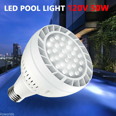 #ad #ad LED Swimming Pool Light Bulb fits Pentair Hayward 120V 50W 6000K Daylight White