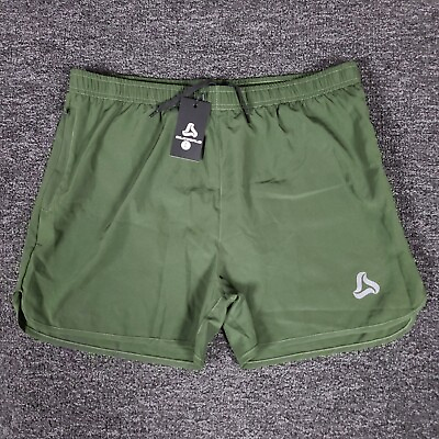 #ad #ad Mens Swim Trunks Large Green SilkWorld Brand Lined Stretch Swimming Shorts