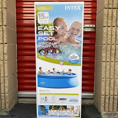 #ad Intex 15’x48” Easy Set Pool With Ladder Filter amp; Cover