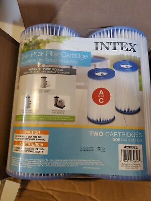 New IntexVolca Type A or C Filters for INTEX Pools amp; Others 2 packs of 2 4 total