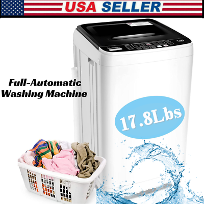 Portable Full automatic Washing Machine Compact Powerful Washer Shock Absorption