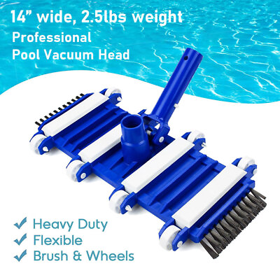 #ad #ad Pool Vacuum Head with Wheels 14quot; Heavy Duty Model Strong Handle for In ground