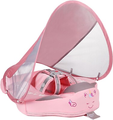 #ad Pink Mambobaby Float Canopy amp; Tail Cute Unicorn Mambo Baby NEW Summer Swim