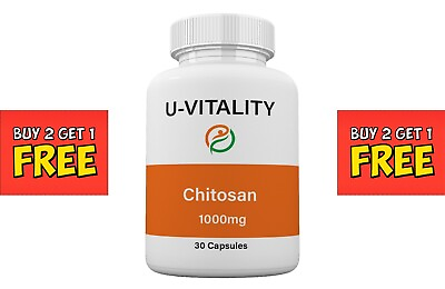 Chitosan 1000mg Supplements Kidney Disease Weight Loss Vitamins Health Support