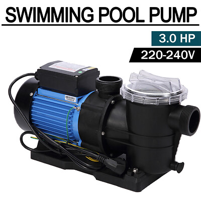 #ad 1.2 3 HP High Flo Above Ground Swimming Pool Pump Filter PUMP w Strainer Basket