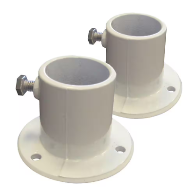#ad #ad Above Ground Pool Ladder 2 PACK Aluminum Deck Flanges Fits All Inner Dia 1.5in