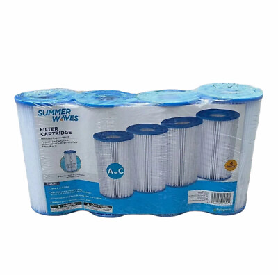 #ad Summer Waves Polygroup Pool Filter Cartridge 4 Filters A or C Type NEW