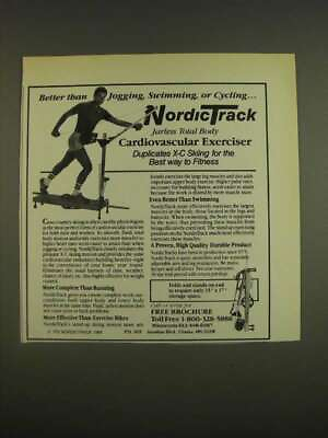 1985 NordicTrack Exercise Machine Ad Better than jogging swimming or cycling