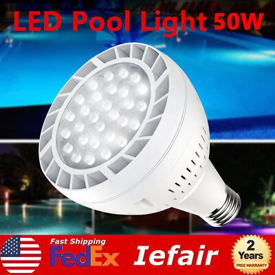 #ad LED Swimming Pool Light Bulb for Pentair Hayward 120V 50W 6000K Daylight White