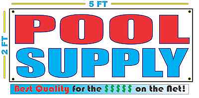 #ad POOL SUPPLY Full Color Banner Sign NEW Size Best Quality for the $$$$