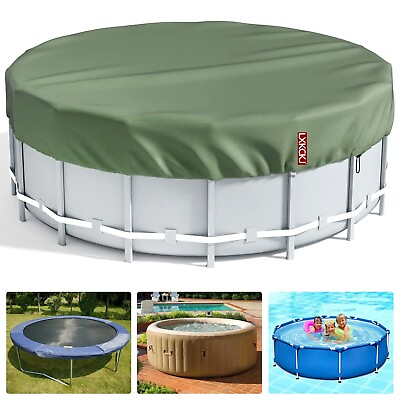 #ad LXKCKJ 12 Ft Round Pool Cover Solar Covers for Above Ground Pools Inground ...