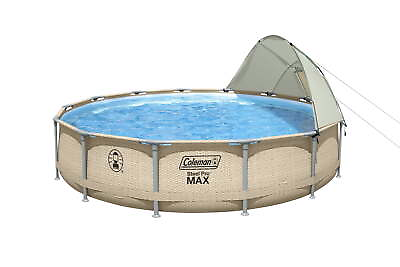#ad Coleman Steel Pro Max 14#x27; x 33quot; Round Metal Frame Above Ground Pool Set