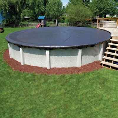 #ad 18 ft. Round Blue Above Ground Winter Pool Cover
