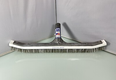#ad A amp; B 18quot; Serviceman#x27;s Commercial Swimming Pool Combination Wall Brush 3004
