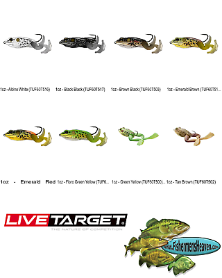 #ad #ad Live Target Ultimate Stride Frog TUF60T 2.5 Inches 8 Colors Topwater Lure