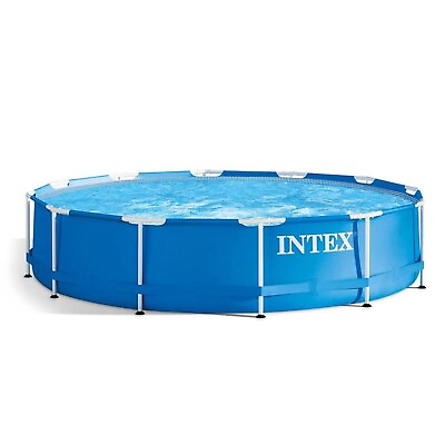 #ad Intex 12ftx 30 in Blue Easy Set Round Above Ground Pool 