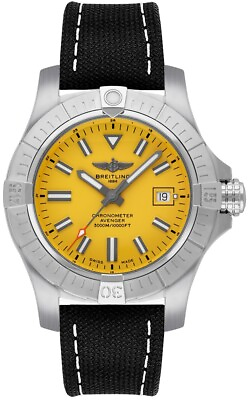 #ad Breitling Avenger Automatic 45mm Seawolf Yellow Dial Men#x27;s Watch On Sale Online