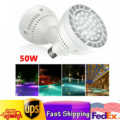 #ad Swimming Pool LED Light Bulb 300 600W Daylight Replace Traditional 6000k 120V