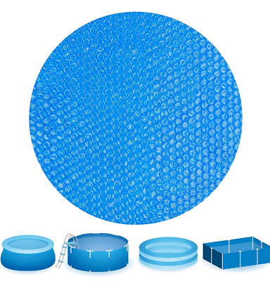#ad Durony 12 Feet Blue Solar Pool Covers round Solar Cover Inflatable Swimming Pool