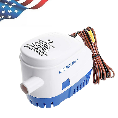 #ad 12V 760GPH Automatic Submersible Boat Bilge Water Pump With Auto Float Switch US