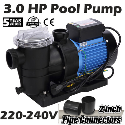 #ad High Performance Swimming Pool Pump 3.0 HP 220 240V 2900 RPM for Pentair Hayward