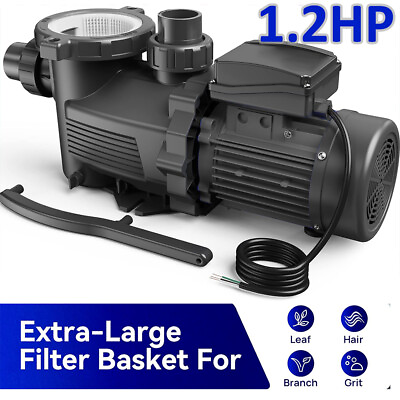 #ad 1.2HP Swimming Pool Pump High Efficiency and Low Noise In Above Ground Pool Pump