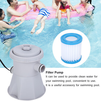 Electric Swimming Pool Filter Pump For Above Ground Pools Cleaning Tool 110V