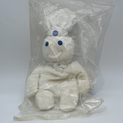 #ad Vintage Pillsbury Doughboy Beanie Bean Bag 8quot; Plush Doll 1997 Dough Boy