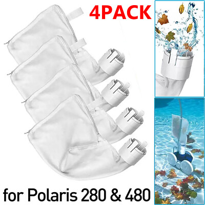 #ad #ad 4 Pack Pool Cleaner Bags All Purpose Filter Bag for Polaris 280 480 Part K13 K16