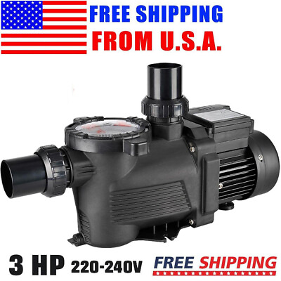#ad 3HP For Hayward Swimming PoolPump Motor Above Ground 10083GPH 64FT Hmax Strainer