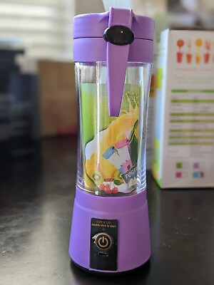 Portable and Rechargeable Battery Juice Blender Purple New In Box