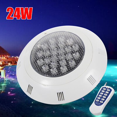 #ad #ad 12V 24W Swimming Pool RGB Color Changing LED Light for Pentair Hayward w Remote