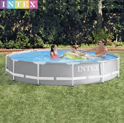 #ad Intex 12ft X 30in Prism Frame Above Ground Pool