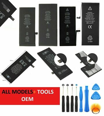 OEM SPEC Replacement Internal Battery For iPhone 5 5C 5S 6 6S 7 8 X XS Plus Tool