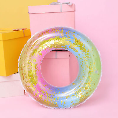 #ad ﻿ Adult Swimming Ring Glitter Rainbow Swimming Ring Glitter Swimming for Summer
