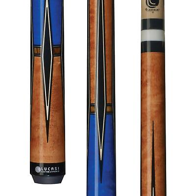#ad #ad LUCASI LZC19 Custom Pool Cue Antique and Blue Stained Maple Uni Loc Everest Tip