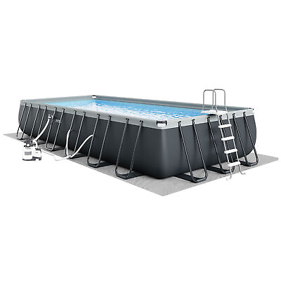 #ad #ad Intex 26367EH 24#x27; x 12#x27; x 52quot; Rectangular XTR Frame Swimming Pool w Filter Pump