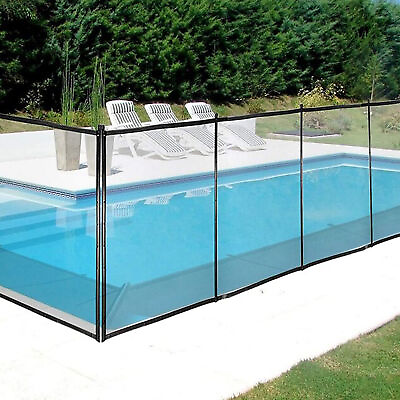 #ad #ad 4 x 12 Feet Pool Fence Swimming Pool Fences for Inground Pools Removable MESH
