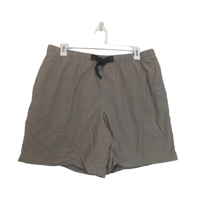 #ad Columbia Men XL Omni Shade Shorts Belted Fishing Swim Trunks Shorts Lined Beige