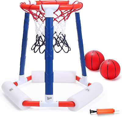 #ad Floating Pool Basketball Hoop Game for Swimming Pool Toys Includes H