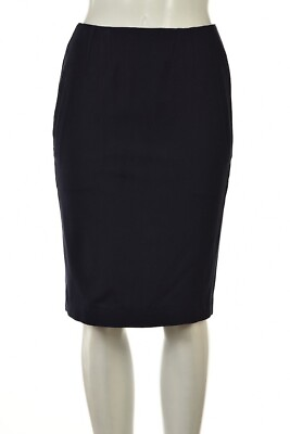 Moschino Cheap and Chic Womens Skirt Size 6 Navy Blue Pencil Above Knee Casual