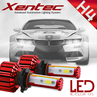 Xentec 8000LM H4 9003 HB2 Car LED Headlight Kit Replace Bulbs Lamp Hi Lo Beam
